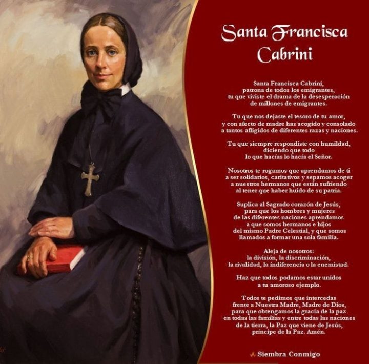 Prayer To St. Frances Cabrini - Missionary Sisters Of The Sacred Heart ...